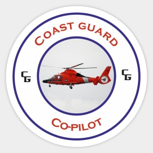 Co-pilots US Coast Guard Search and Rescue Helicopter - Dolphin Sticker